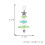 Sea Glass Christmas Tree Ornament, 6.2x3.1 cm 2