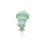 Sea Glass Christmas Tree Ornament, 6.2x3.1 cm 9