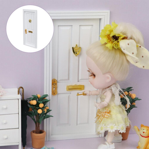 1: 12Μινιατούρες Πόρτες Επίπλων Dollhouse με DIY 2