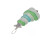 Sea Glass Christmas Tree Ornament, 6.2x3.1 cm 7