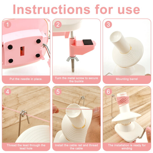 Yarn Ball Winder ABS Non-Slip 1 pc 1