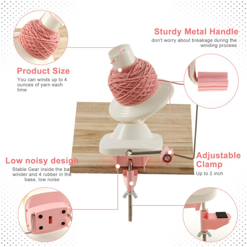 Yarn Ball Winder ABS Non-Slip 2 pcs 2
