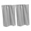 2-Pack Grey Kitchen Window Curtains 36x30in Light Filtering Polyester Panels for Home and Dining Room 4