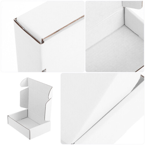 6pcs Small Cardboard Shipping Boxes Mailing And Packing Boxes White Cardboard Mailing Boxes Empty Mailing Boxes White Mailboxes 2
