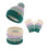 Conjunto infantil de gorro, cachecol e luvas, moderno e quentinho para usar ao ar livre. 6