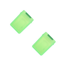 2Pcs Light Green 3.5 Inch Hdd Shockproof Antistatic Storage Case