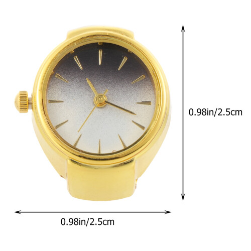 Finger Ring Watch, Portable Finger Decorative Watch 2