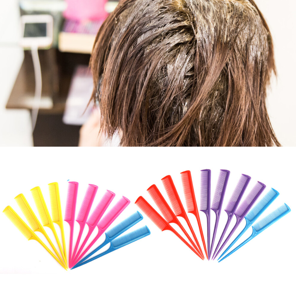 Unisex 20Pcs Flat Teeth Tail Comb Set Heat Resistant Anti-Static Hair Styling Tool