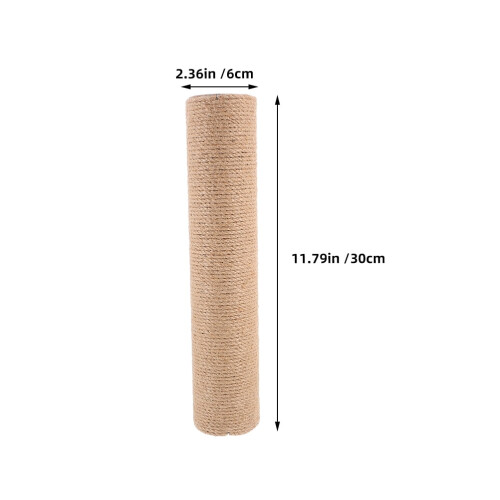 2Pcs Robust Sisal Cat Scratching Post Replacement Pole for DIY Cat Tree Assembly 1