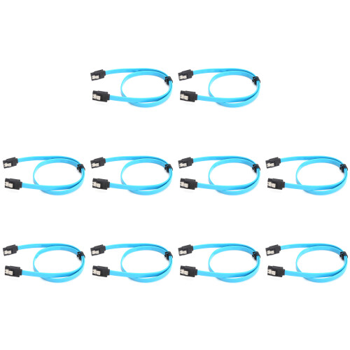 Backwards Compatible Sata Cable, 6Gbps Data Transfer Locking Latch Design Enhanced Transmission Stability Flexible Low Profile Jacket Widely 2