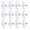 12Pcs Ramadan Cupcake Paper Card Packaging Decorations, 8cm Top Diameter 15