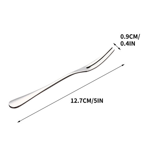 1010 Smooth Handle Tableware Stainless Steel Fork Fruit Fork Hotel Supplies Fork Dining Fork Children's Fork Gift 1
