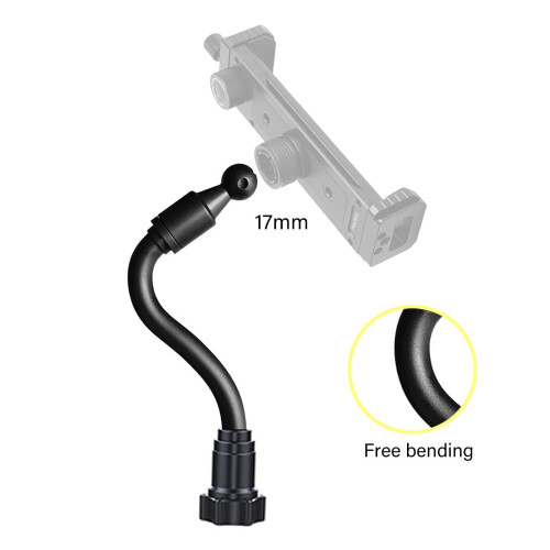 Multifunction Device Mounting Adapters 17mm Socket Aluminum Plastic Extension Arm 4 Adjustable Lengths For Dashboards 1