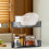 Triangular Corner Kitchen Shelf for Spices & Condiments – Space-Saving Wall or Countertop Organizer, Compatible with Small Kitchens, Apartments, 2