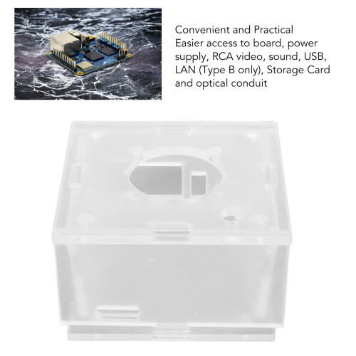 Clear Acrylic Enclosure for Orange Pi Zero 3 Development Board 2