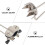 ULTNICE1Pack Μπαλόνια πεζοπορίας Crampon από κράμα αλουμινίου για λαβή σε χιόνι και πάγο 6