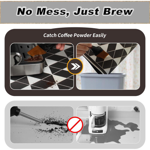 Coffee Mat for Kitchen Counter – Dish Drying Mat Compatible with Coffee Maker, Grinder, Espresso Machine & Blender 2