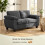 Homcom (Grey) HOMCOM 2 Seater Sofa, Chenille Small Sofa with Spring Cushions 3