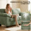 Homcom (Green) HOMCOM 2 Seater Sofa, Chenille Small Sofa with Spring Cushions 4