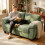 Homcom (Green) HOMCOM 2 Seater Sofa, Chenille Small Sofa with Spring Cushions 7