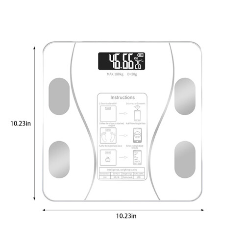 Bluetooth Electronic Scale for Body Weight & Steato % – Smart Digital Bathroom Scale Compatible with iOS/Android 2