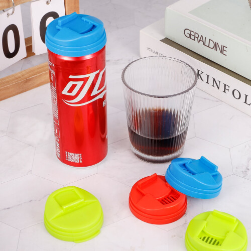 Springcorner6 τεμάχια καπάκια Pop Can, στεγανά καλύμματα δοχείων αναψυκτικών τύπου press για 2
