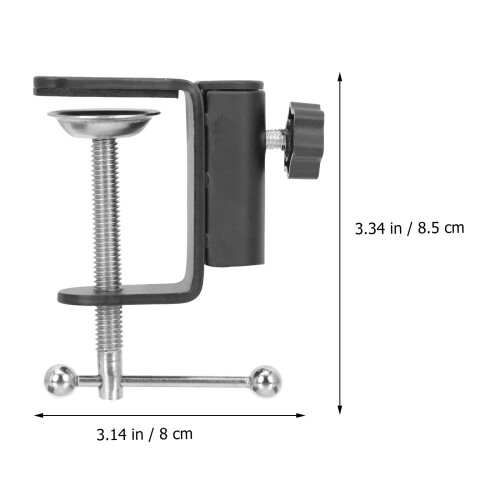 Aluminium Alloy Microphone Table Mounting Clamp Microphone Stand Base Clamp 1