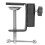 Aluminium Alloy Microphone Table Mounting Clamp Microphone Stand Base Clamp 4