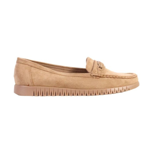 Bailarina Couro Super Moda - Kaki-Bege 1