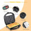Dual Non-Stick Belgian Waffle Maker, 750W, Auto Temp Control, LED, Cool-Touch Handle, Easy Clean 3