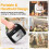 Dual Non-Stick Belgian Waffle Maker, 750W, Auto Temp Control, LED, Cool-Touch Handle, Easy Clean 4