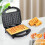 Dual Non-Stick Belgian Waffle Maker, 750W, Auto Temp Control, LED, Cool-Touch Handle, Easy Clean 7