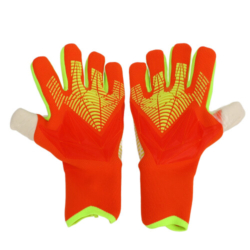 Fussball-Torwarte-Handschuhe, Latex-Nylons, Orange, Größe 7 2