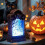 Φωτιστικό LED για νεκροταφείο Halloween – Διακόσμηση επιτύμβιας στήλης σε σχήμα 6
