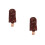 2Pièces Coussin Glace Café, Accessoire Déco Maison 7