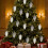 Christmas Tree Ornaments Beige Plastic 3.5in 8-Pack 5