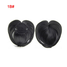 (1B#) Women\'s Clip-in Bangs Hairpiece - Straight Fringe Extensions