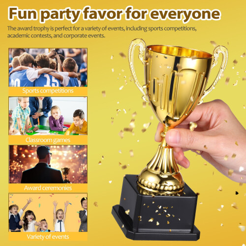 Winner Trophy Award Plastic Golden 1Set Compact Design for Competitions 1