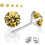 Classic Sterling Silver Stud Earrings, Hypoallergenic Earrings earrings post stud pack, 5PCS 2