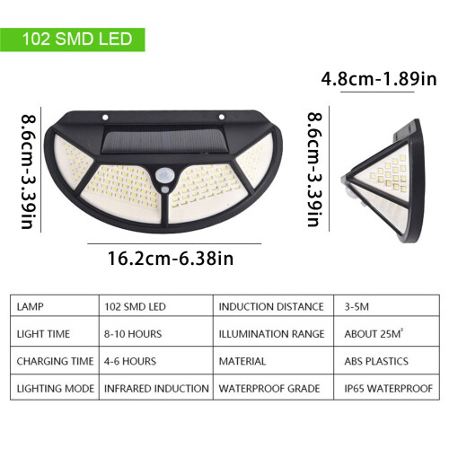 Fankiway Außenfluter 102 LED IP65 180 2