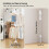 Clothes Drying Rack Stainless Steel 2-Layer 24 Clips 3 6