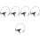 5Pièces Verrou T-Handle Résistant Ball Lock Pin Usage Industriel 5