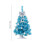 Blue Mini Tabletop Christmas Tree with Elk 17.7 Inch 3