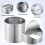 Extended Version Booster Garbage Can Stainless Steel Wastebin 3