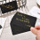 100Pcs Black Cardstock Index Cards for Study and Home Use 8