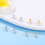100pcs Hypoallergenic Flat Earring Backs for Studs & Heavy Earrings, Secure Screw-On, Compatible with Most Studs (White) 2
