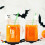 Σουπλά Halloween με τρομακτικές μαύρες νυχτερίδες 5,9x3,5 ίντσες 5