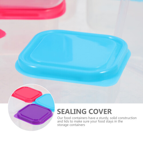 12pcs Small Food Storage Boxes Refrigerator Organizing Boxes Square Spice Boxes 2