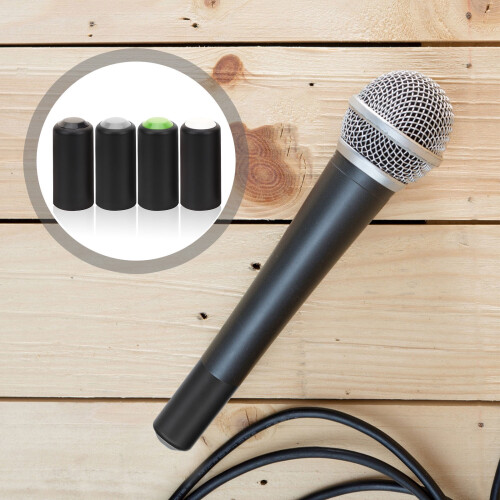 Microphone Battery Cover Cap Foam Set 4 Pieces 2