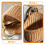 2 Pcs Wicker Basket Rack Pastoral Handmade Plastic Woven Wall-mounted Storage 3